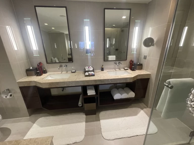 シャワールームの洗面台