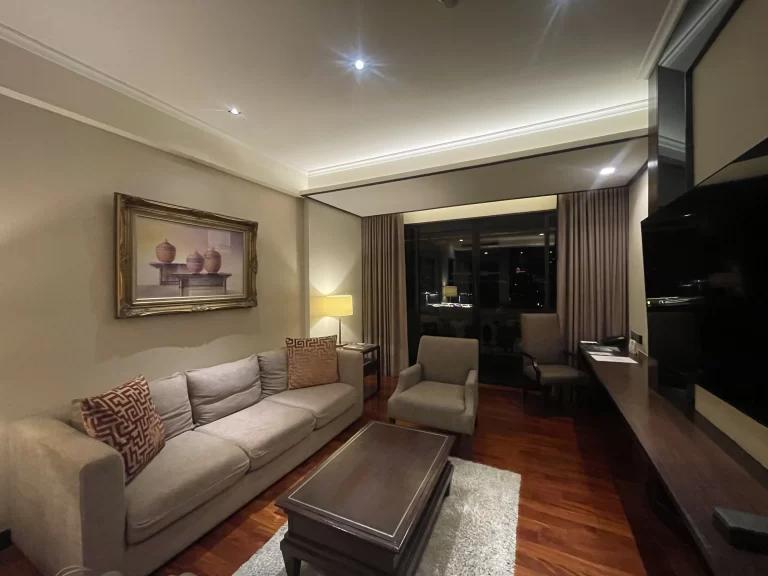 ターンダウン後のリビングルーム