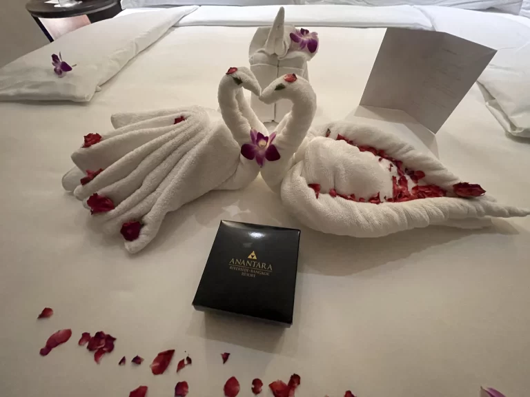 ターンダウン後のタオルアート