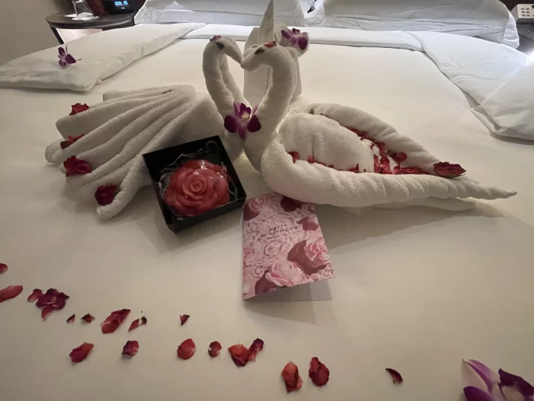 タオルアートのバラの石けん