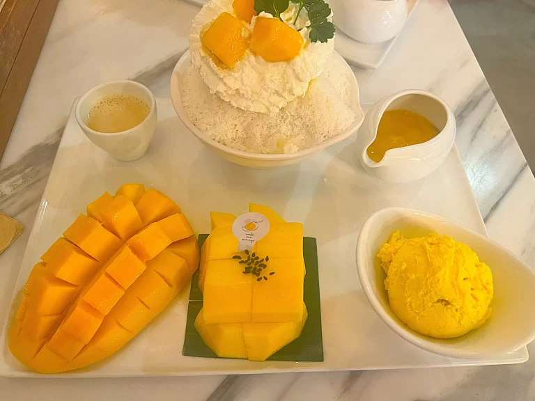 マンゴーかき氷セット