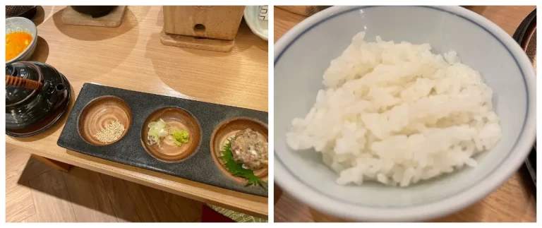 まご茶（なめろう茶漬け）とゆずお吸い物土瓶仕立て