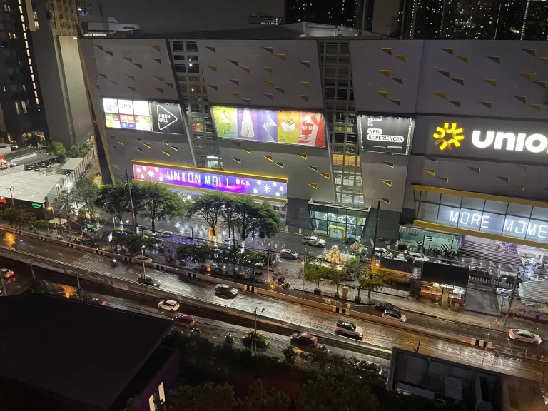 ホテルの窓から見たユニオンモール