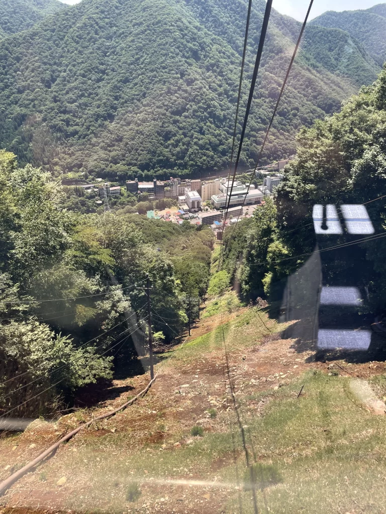 ロープウェイからの景色