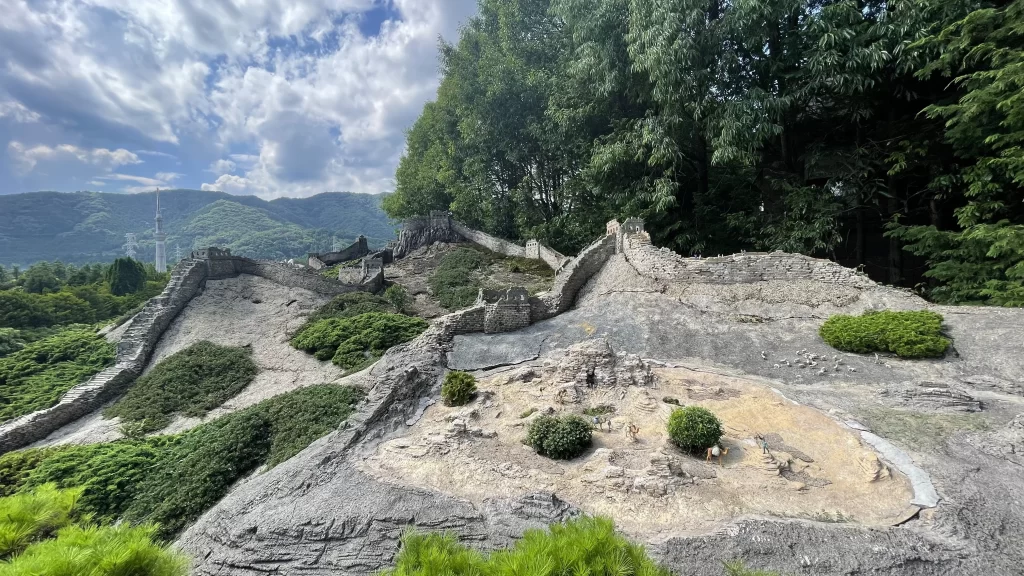 東武ワールドスクウェアの万里の長城