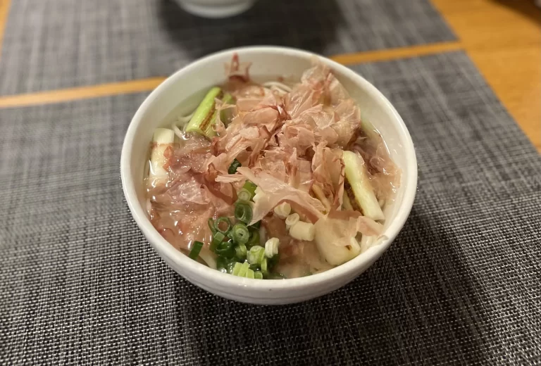お土産使用の調理　うどん
