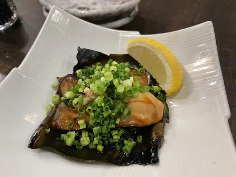 牡蠣の昆布焼き