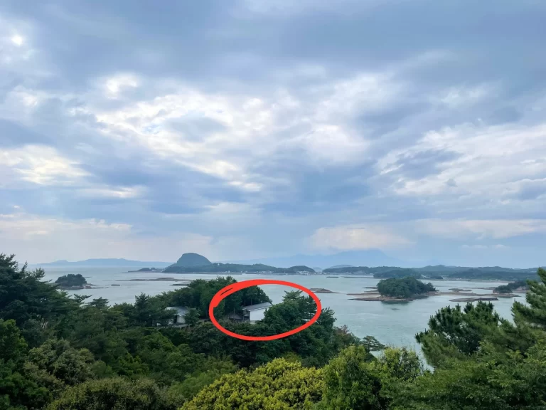 母屋テラスからの景色