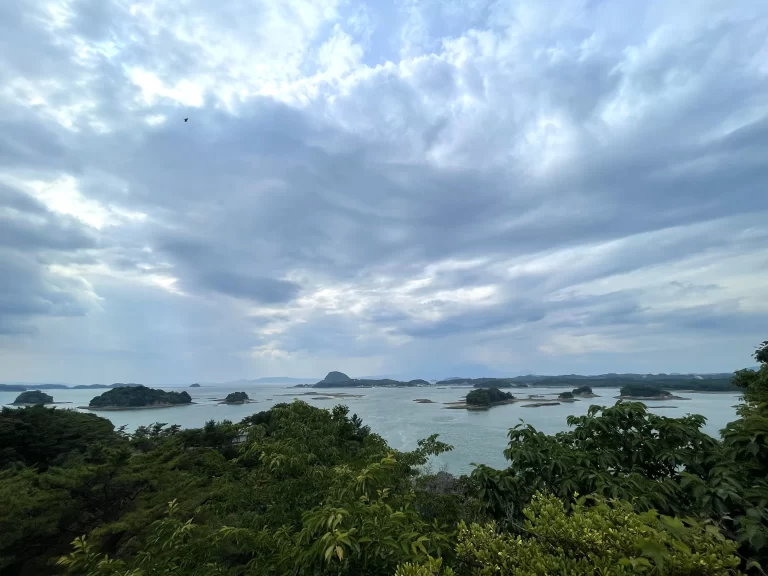 母屋裏側からの景色