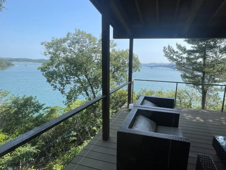 テラスからの景色（朝）