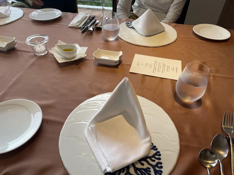 テーブルのしつらえ