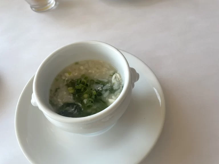 白身魚とアオサの雑炊