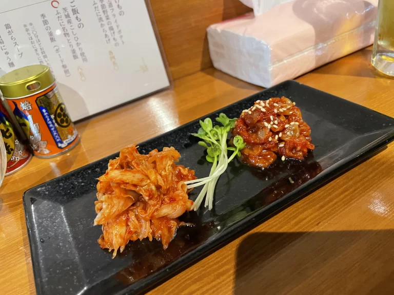 旨辛キムチとチャンジャ